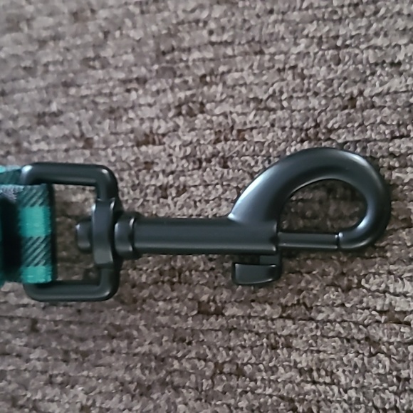 WIMSEY MEDIUM GREEN AND BLACK PLAID DOG LEASH 48" LONG - Picture 4 of 6